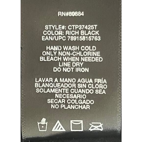 CATALINA SWIMWEAR TOP, SPAGHETTI STRAPS, PADDED BRA, WOMENS, 3X (22W-24W), BLACK - Picture 12 of 12